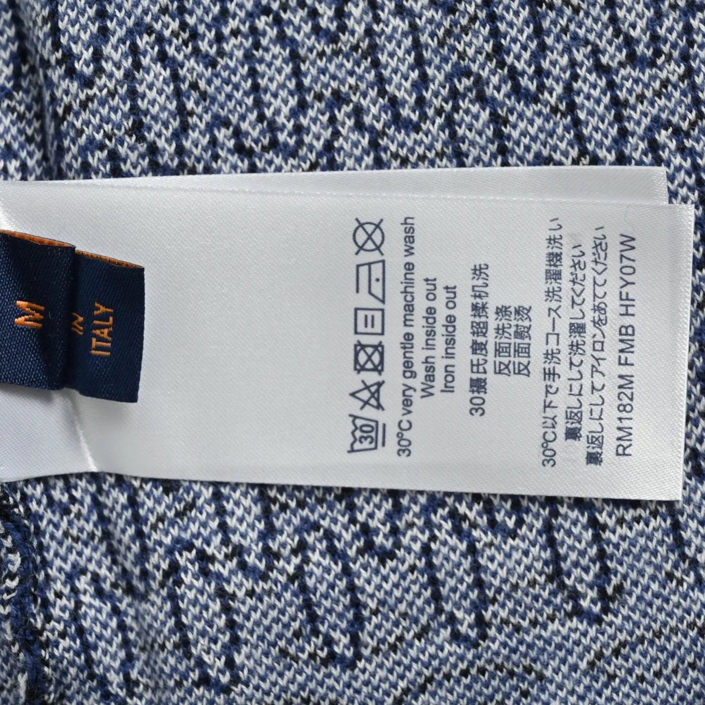 Louis Vuitton/Louis Vuitton 26ss checkerboard jacquard knitted cardigan short sleeves